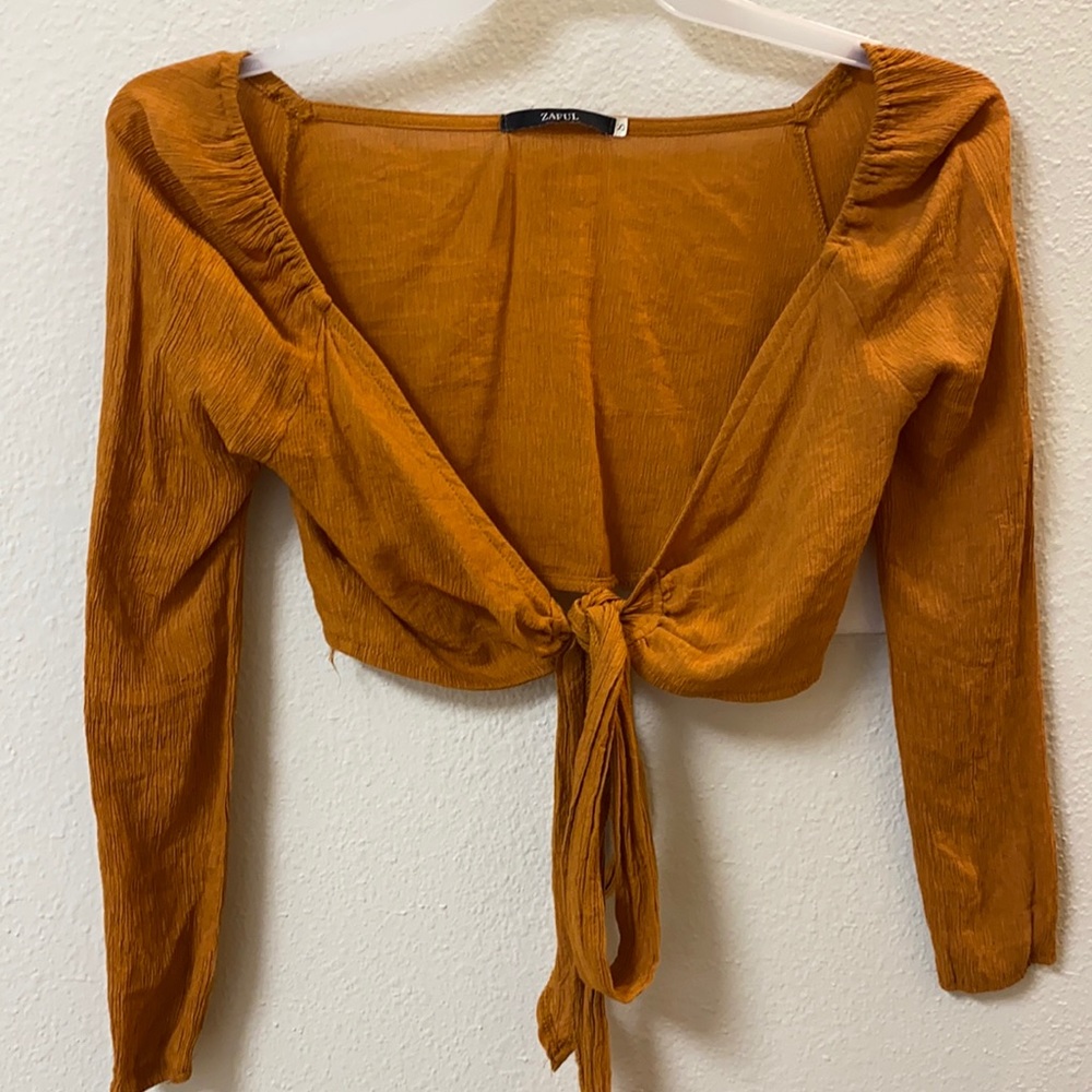 Orange blouse
